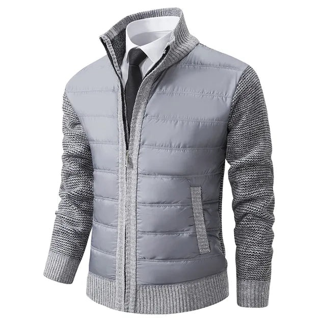 Dieter | Moderne Daunenjacke mit Strickärmeln