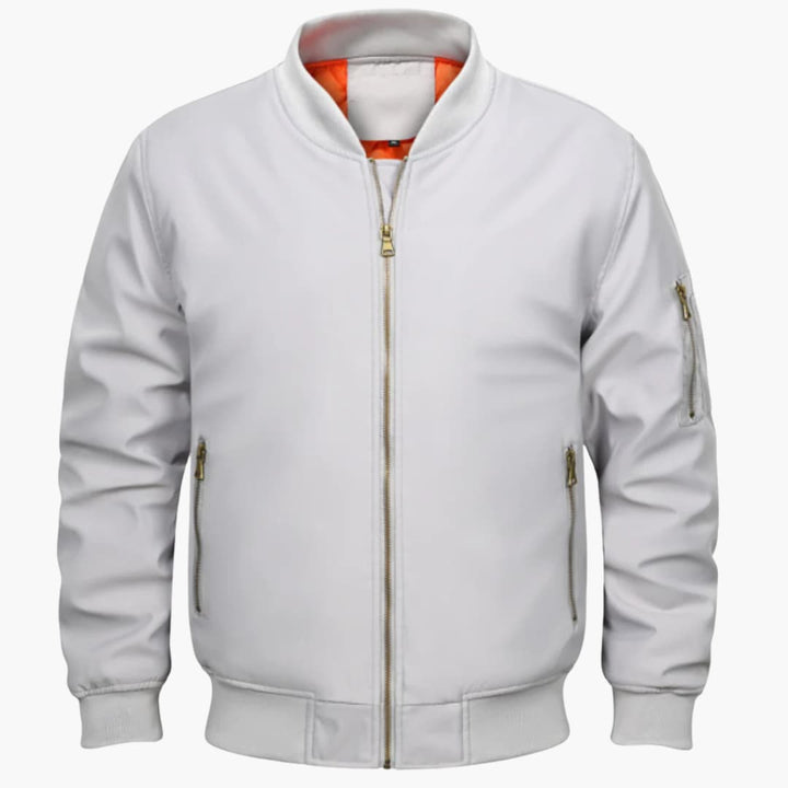 Herren-Bomberjacke mit Reißverschluss und Ärmeltasche