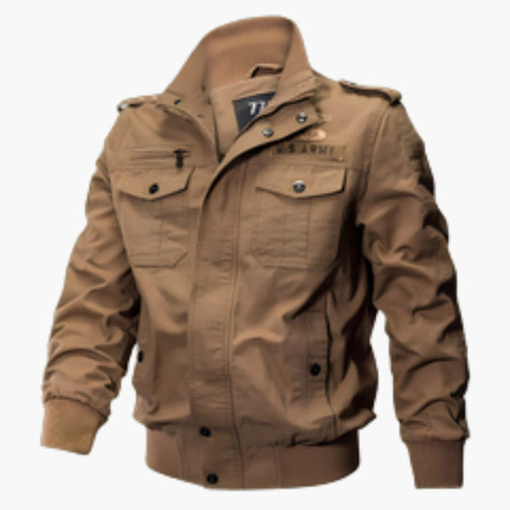 Herren Bomberjacke mit Reißverschluss und Fronttaschen