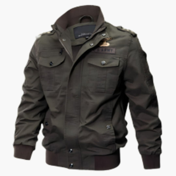 Herren Bomberjacke mit Reißverschluss und Fronttaschen