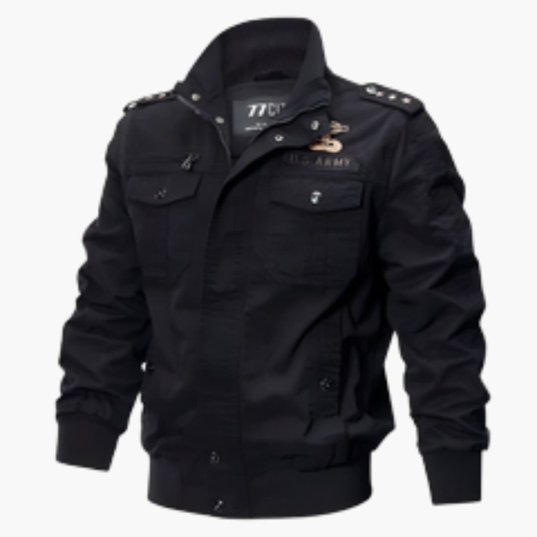 Herren Bomberjacke mit Reißverschluss und Fronttaschen