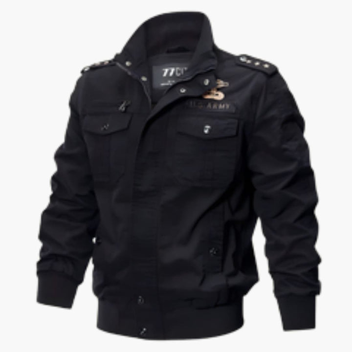 Herren Bomberjacke mit Reißverschluss und Fronttaschen