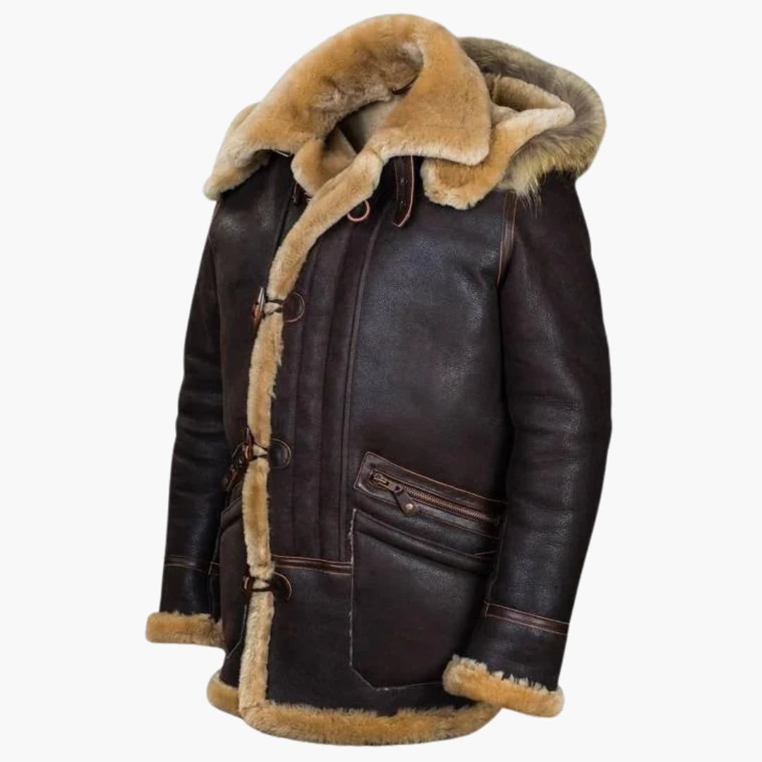 Herren Kapuzenjacke mit Knebelverschluss und Reißverschlusstaschen