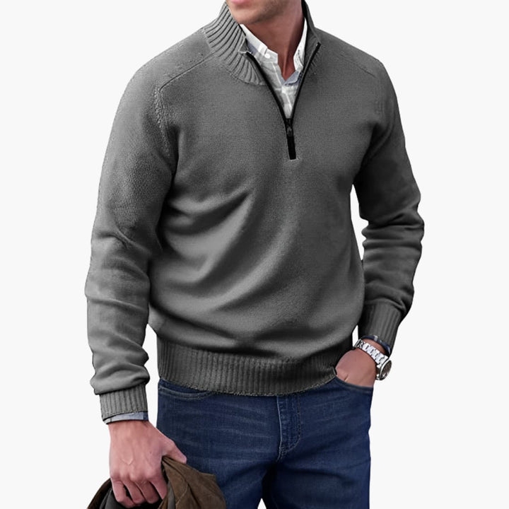 Herren-Pullover mit Reißverschluss