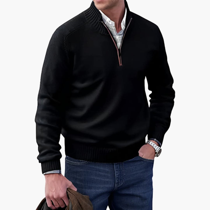 Herren-Pullover mit Reißverschluss