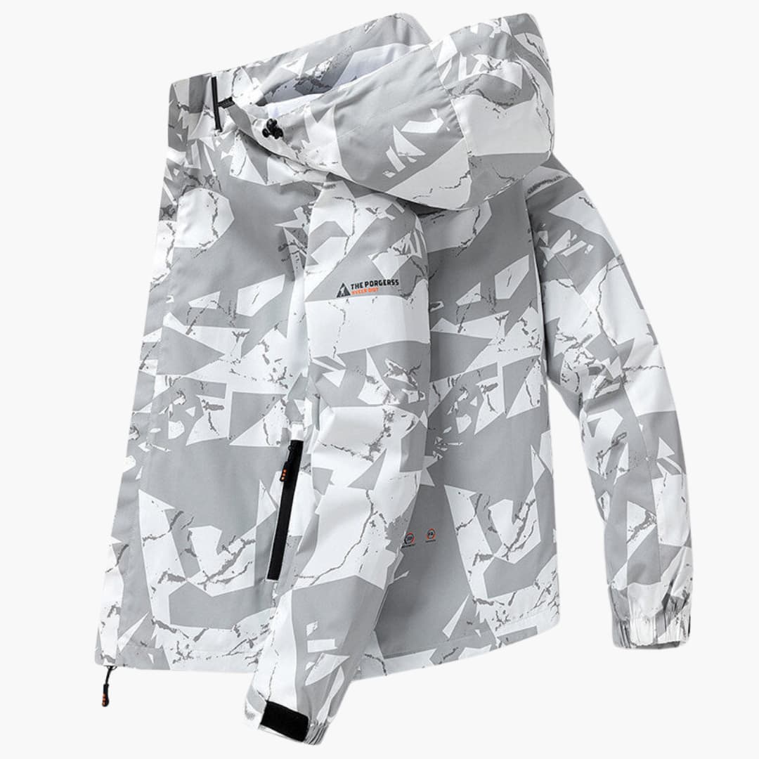 Herren Skijacke mit Kapuze und modernem Schnitt