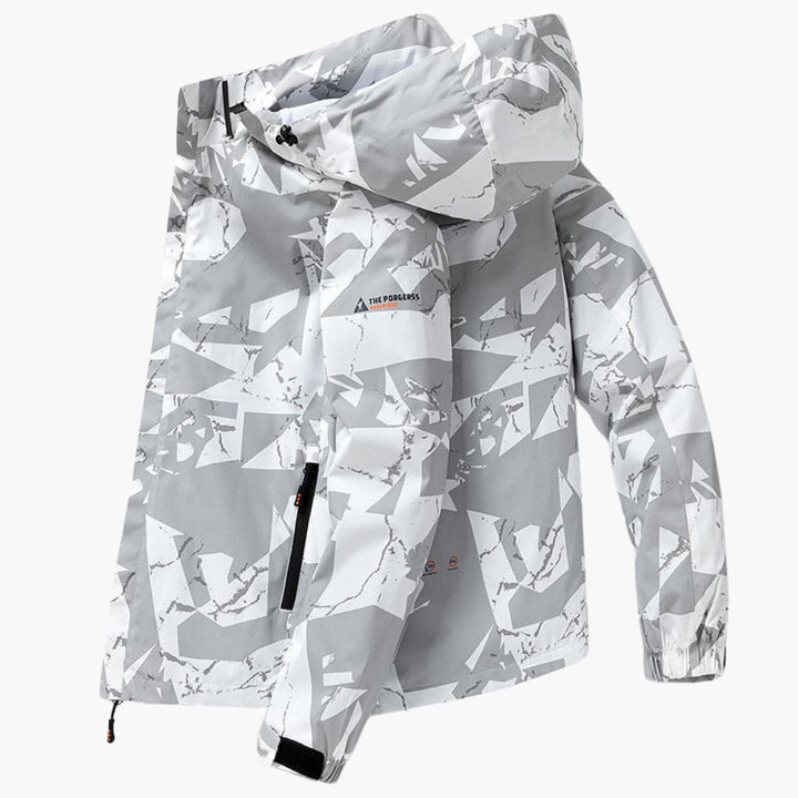 Herren Skijacke mit Kapuze und modernem Schnitt