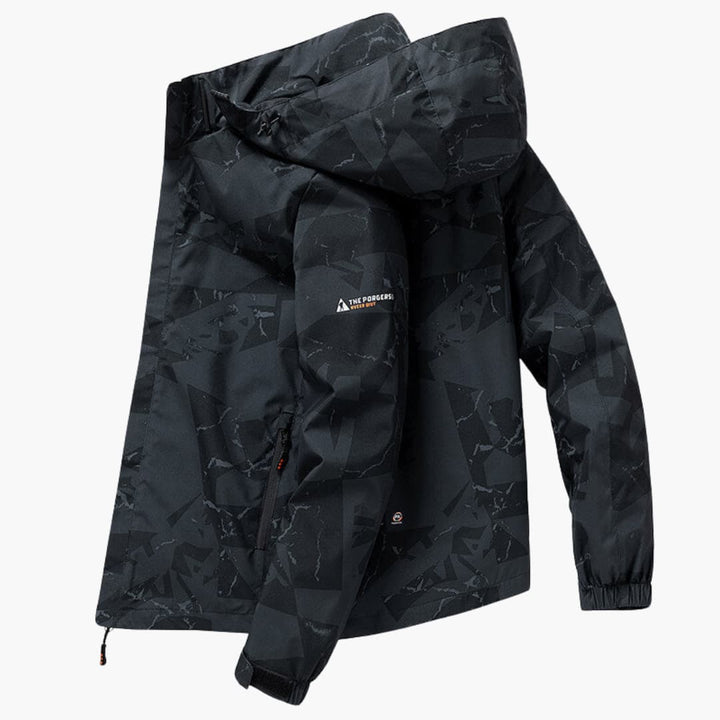Herren Skijacke mit Kapuze und modernem Schnitt
