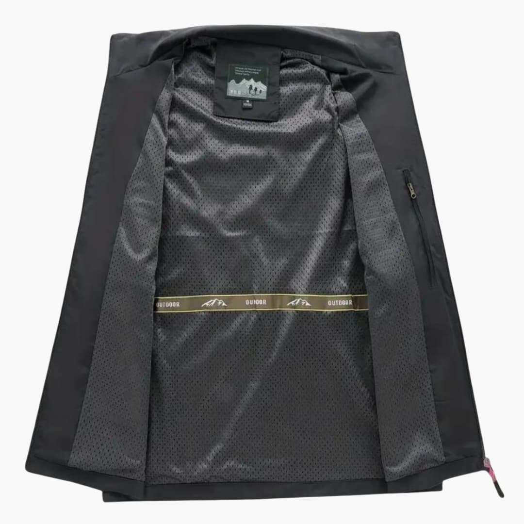 Herren Utility Weste mit Reißverschluss und mehreren Taschen