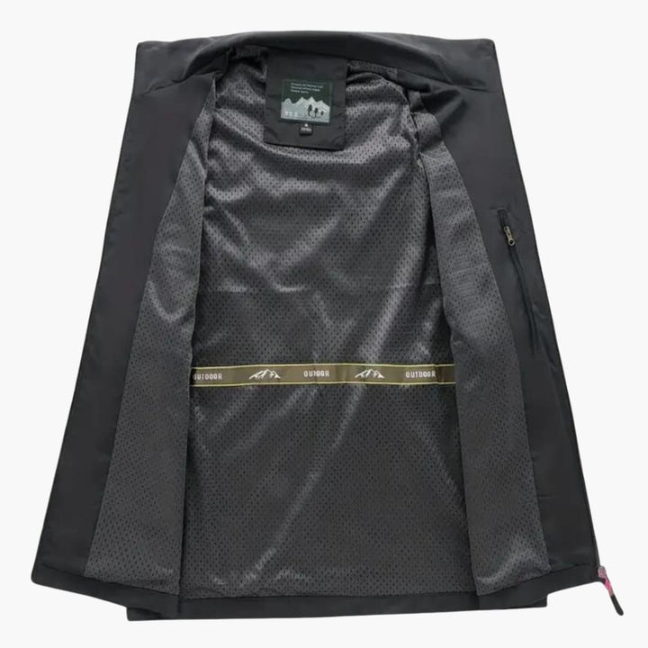 Herren Utility Weste mit Reißverschluss und mehreren Taschen