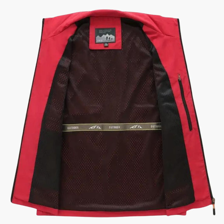 Herren Utility Weste mit Reißverschluss und mehreren Taschen
