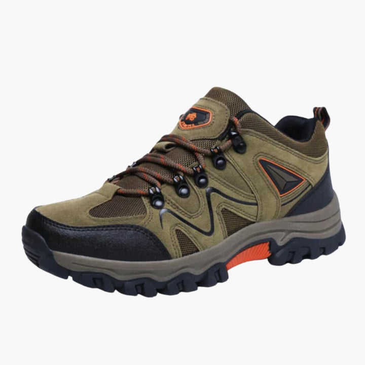 Herren-Wanderschuhe mit Schnürverschluss und strukturierter Außensohle
