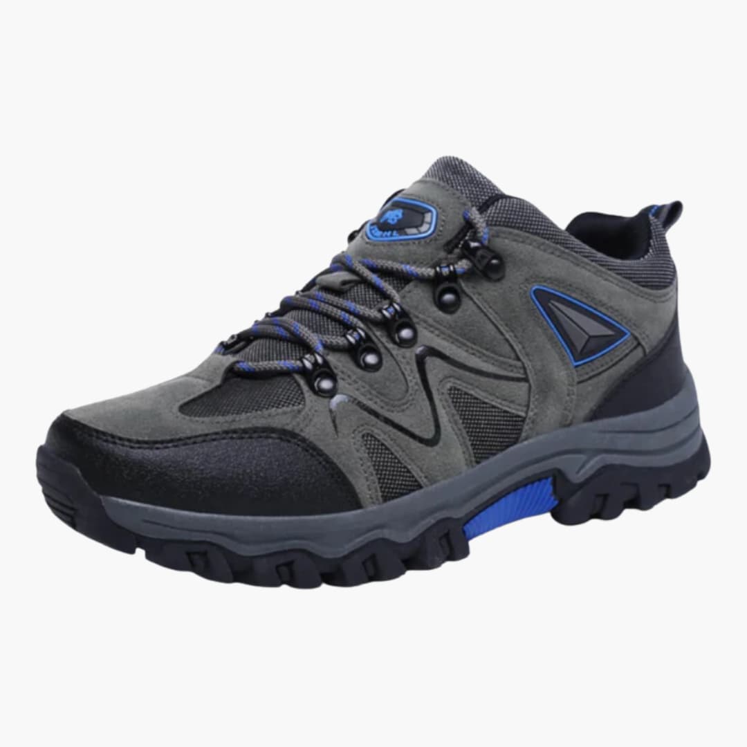 Herren-Wanderschuhe mit Schnürverschluss und strukturierter Außensohle