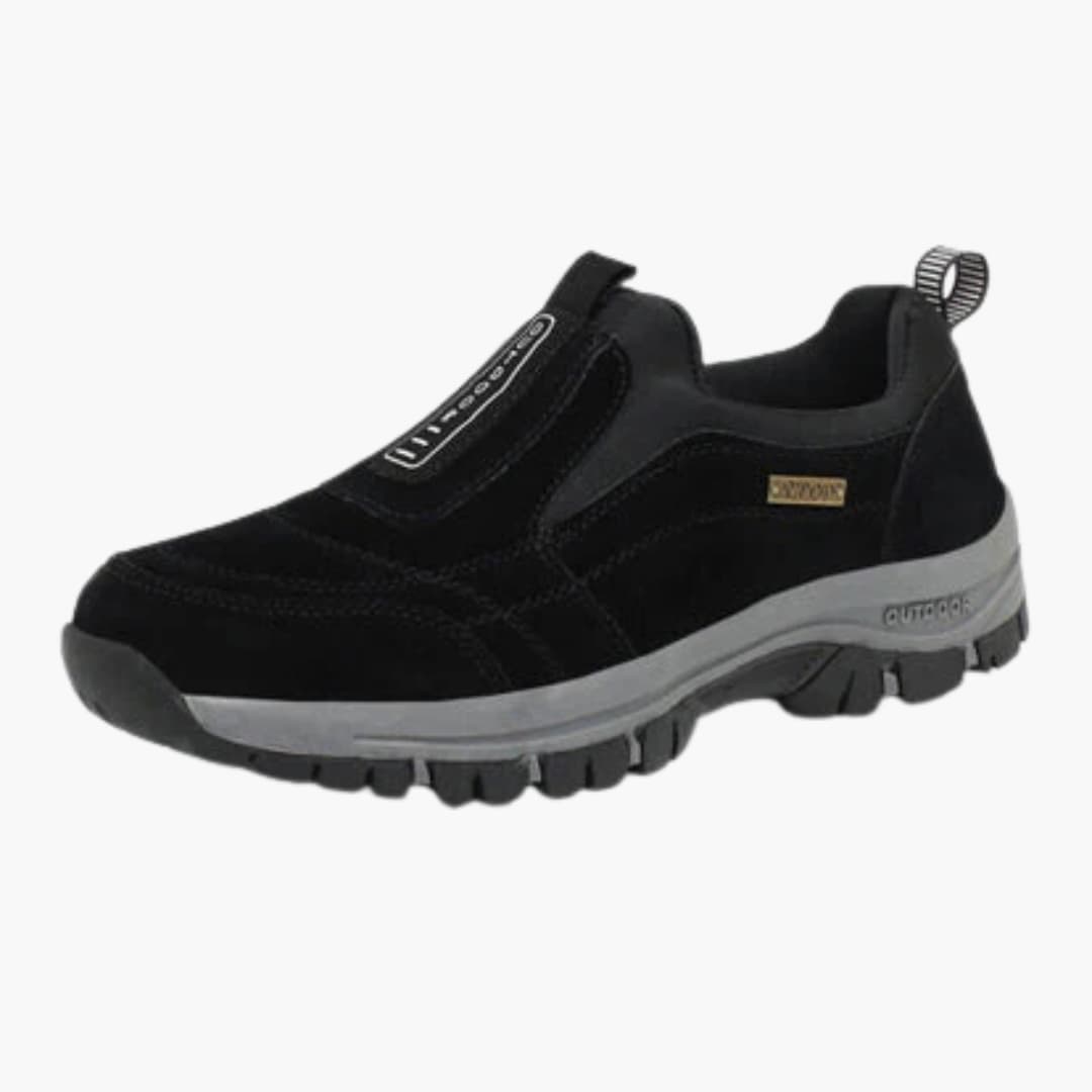 Herren Wanderschuhe mit Slip-On-Design und strukturierter Sohle