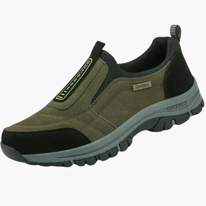 Herren Wanderschuhe mit Slip-On-Design und strukturierter Sohle
