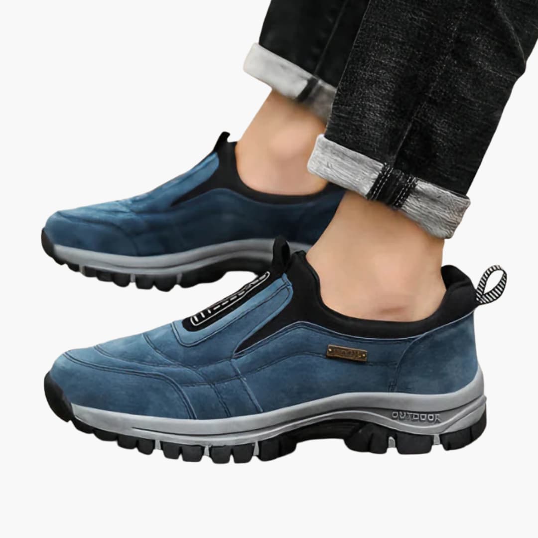 Herren Wanderschuhe mit Slip-On-Design und strukturierter Sohle
