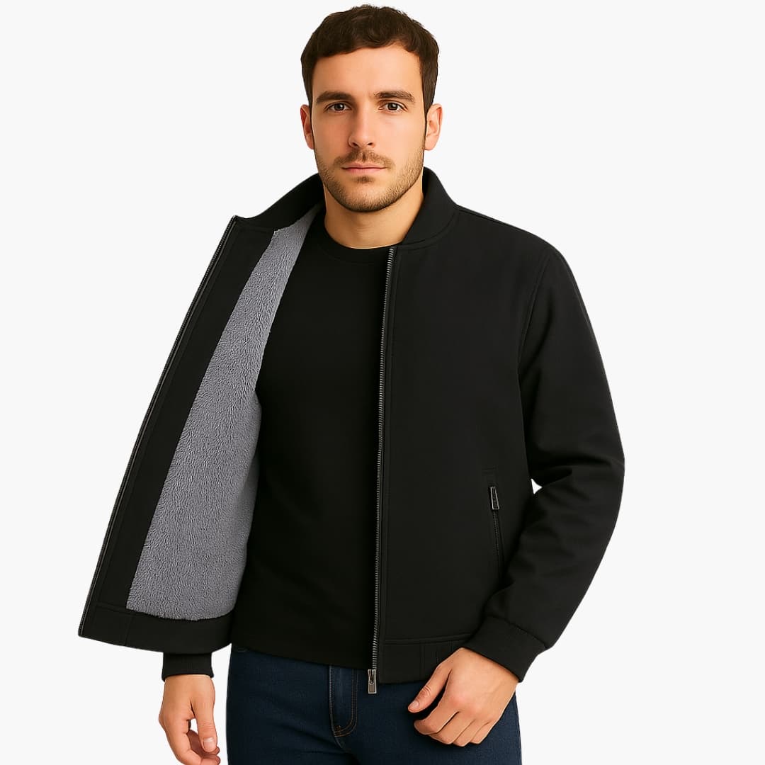 Herren Bomberjacke mit Fleecefutter