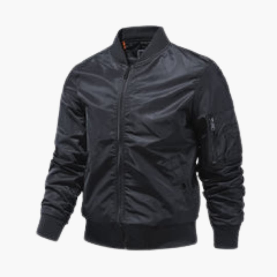 Herren Bomberjacke mit Reißverschluss und Fronttaschen