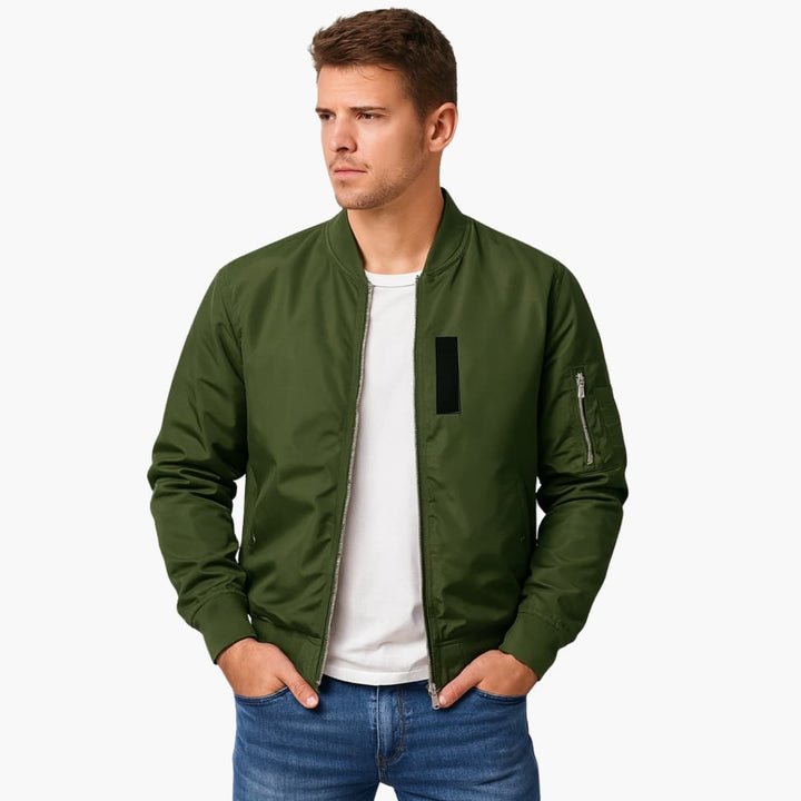 Herren Bomberjacke mit Rippbund