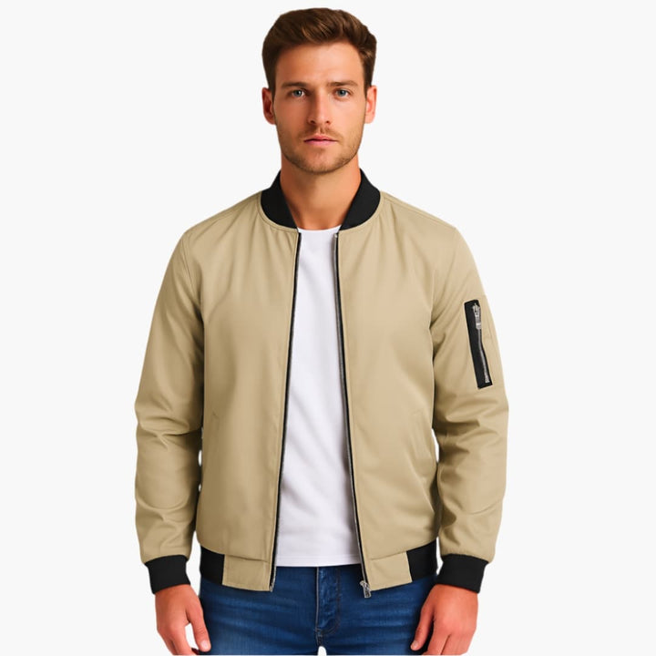 Herren Bomberjacke mit Rippbündchen