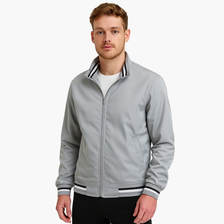 Herren Bomberjacke mit Gestreiften Details