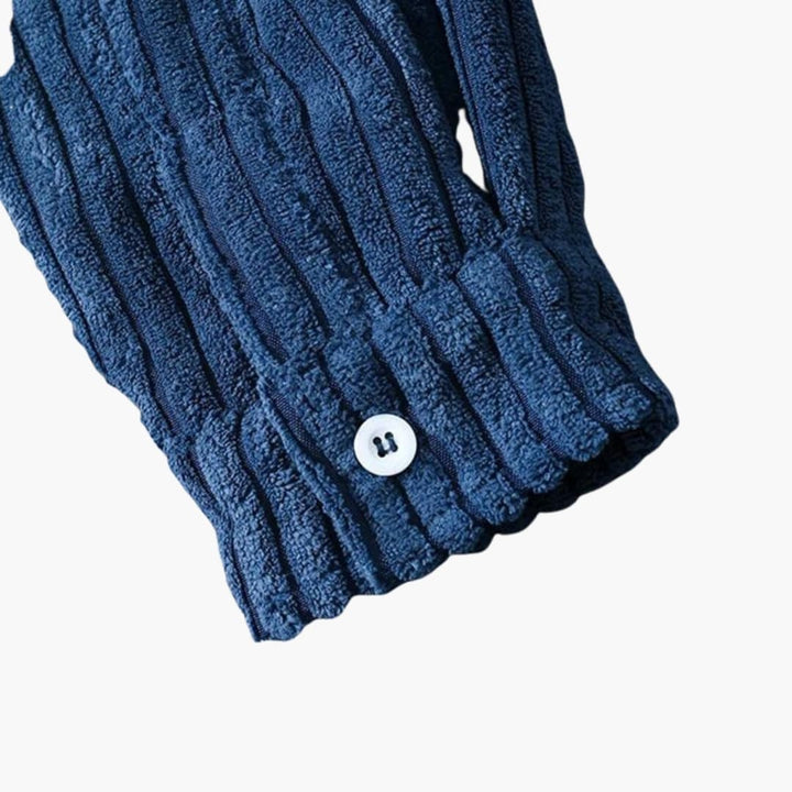 Herren Cord Overshirt mit Knopfleiste und langen Ärmeln
