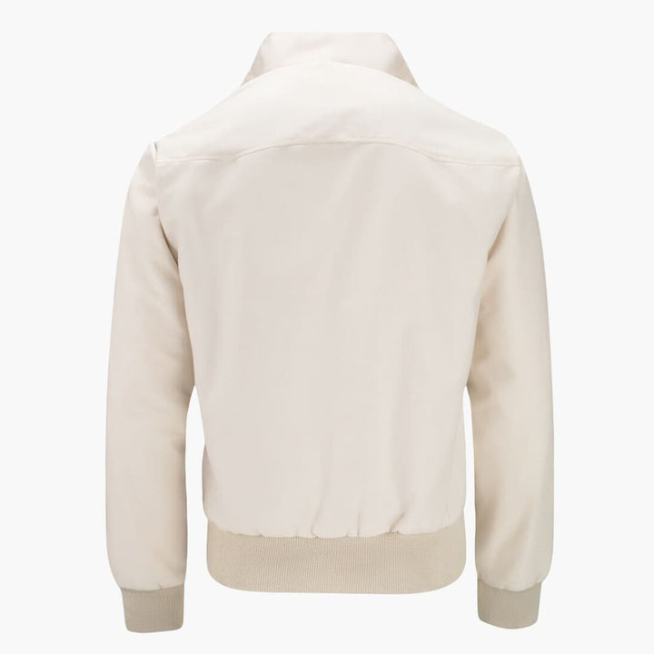 Klassische Herren Winterjacke mit geripptem Saum und Kragen