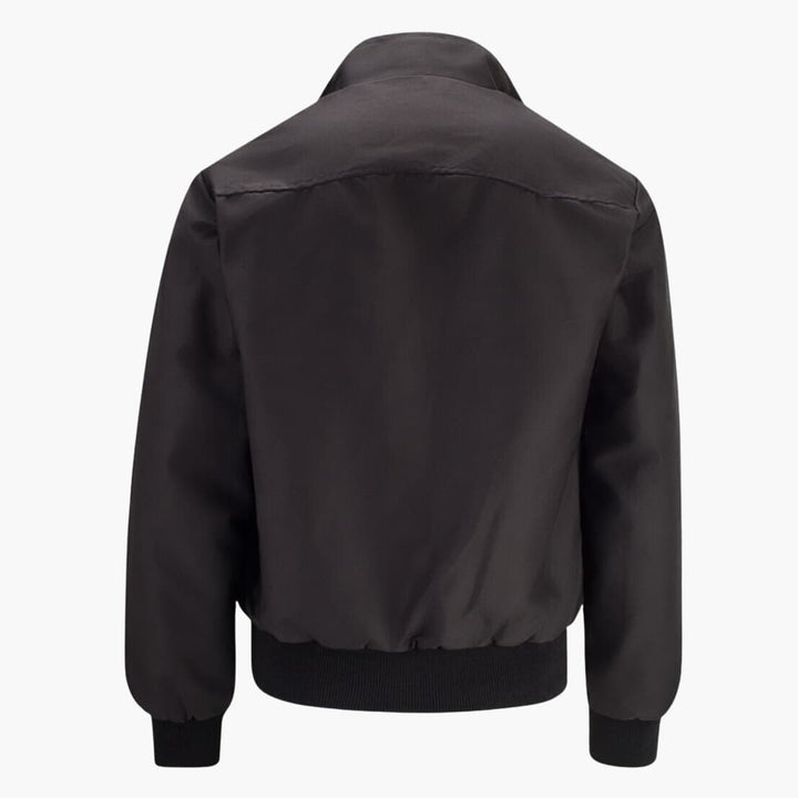 Klassische Herren Winterjacke mit geripptem Saum und Kragen