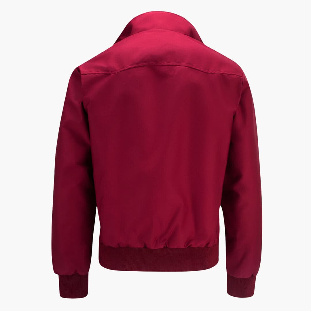 Klassische Herren Winterjacke mit geripptem Saum und Kragen