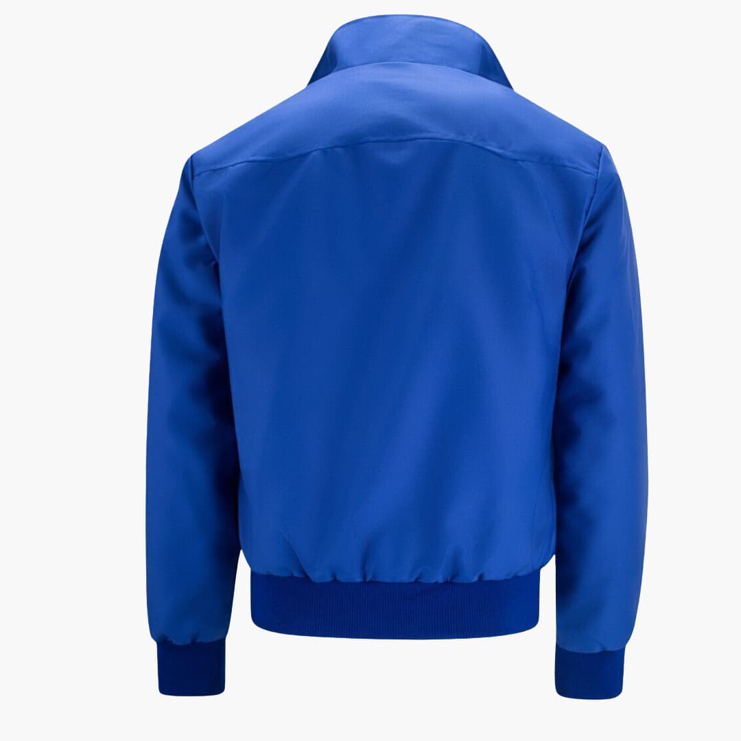 Klassische Herren Winterjacke mit geripptem Saum und Kragen