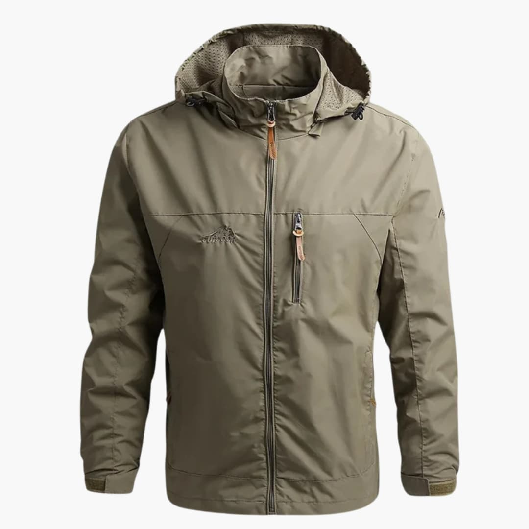 Herren Jacke mit Frontreißverschluss und Stehkragen