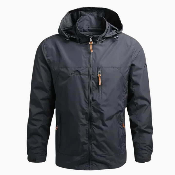 Herren Jacke mit Frontreißverschluss und Stehkragen