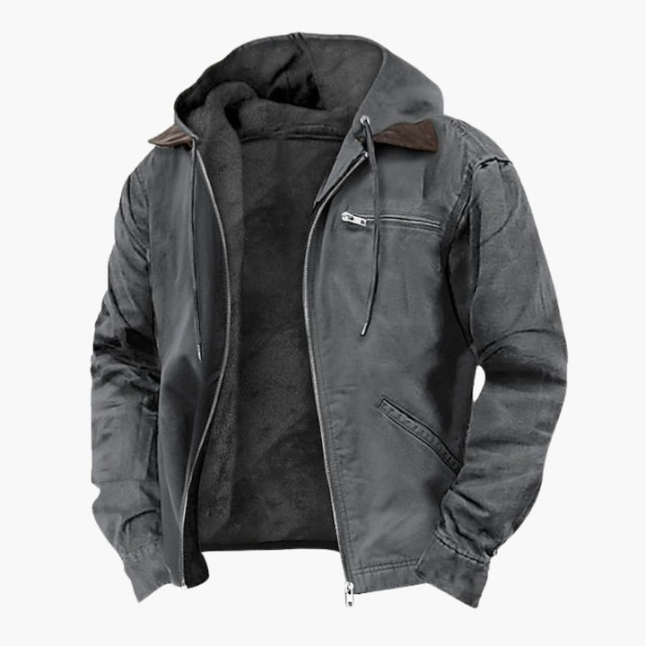 Herren Outdoorjacke mit Reißverschluss und langen Ärmeln