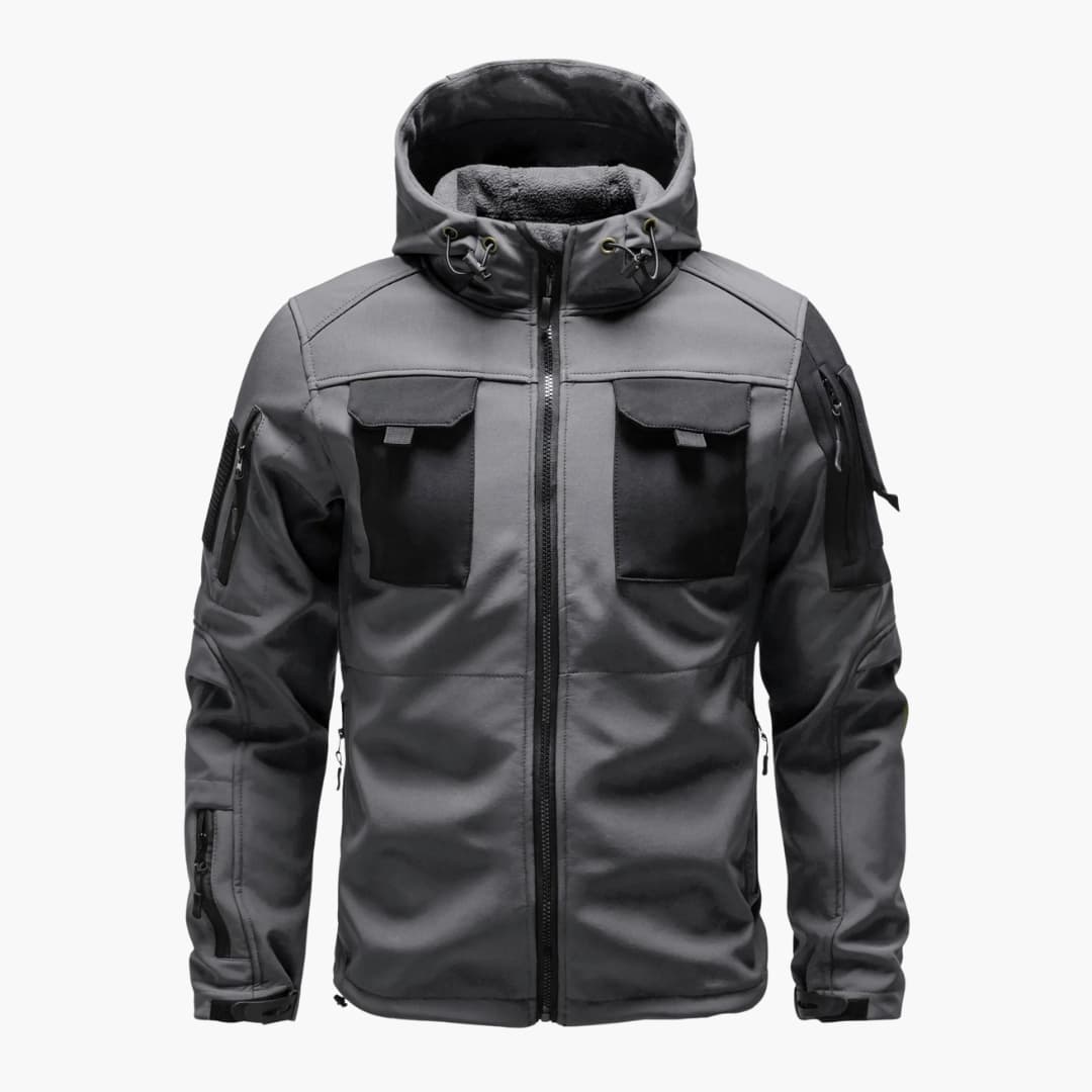 Herren Softshelljacke mit Kapuze