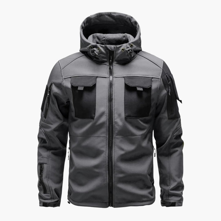 Herren Softshelljacke mit Kapuze