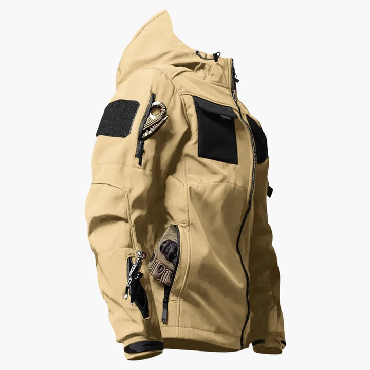 Herren Softshelljacke mit Kapuze