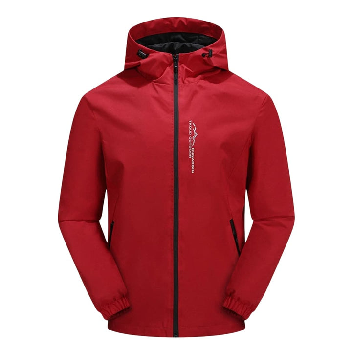 Herren Softshelljacke mit Kapuze und Frontreißverschluss