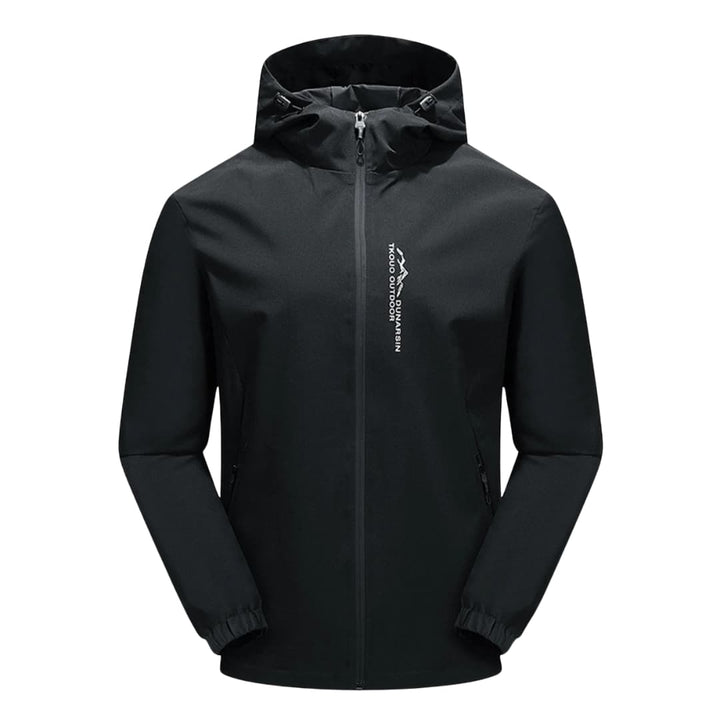 Herren Softshelljacke mit Kapuze und Frontreißverschluss