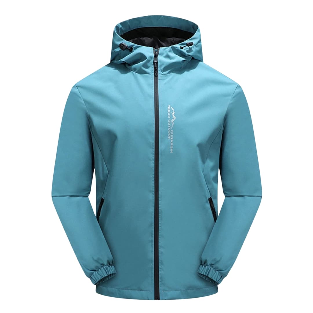 Herren Softshelljacke mit Kapuze und Frontreißverschluss