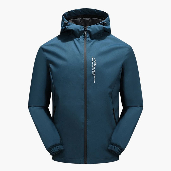 Herren Softshelljacke mit Kapuze und Frontreißverschluss