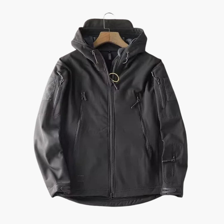 Herren Softshelljacke mit Reißverschlusstaschen