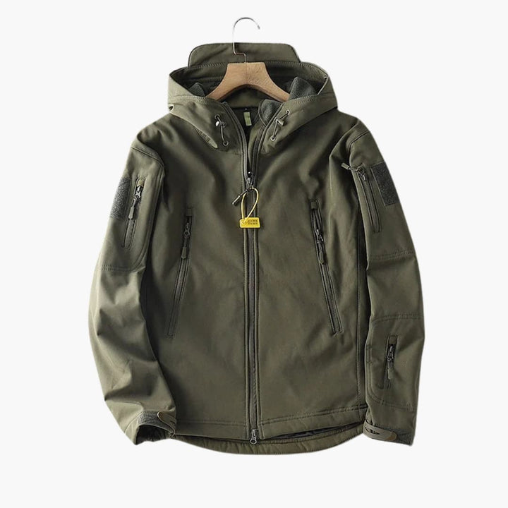 Herren Softshelljacke mit Reißverschlusstaschen