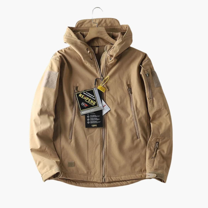 Herren Softshelljacke mit Reißverschlusstaschen
