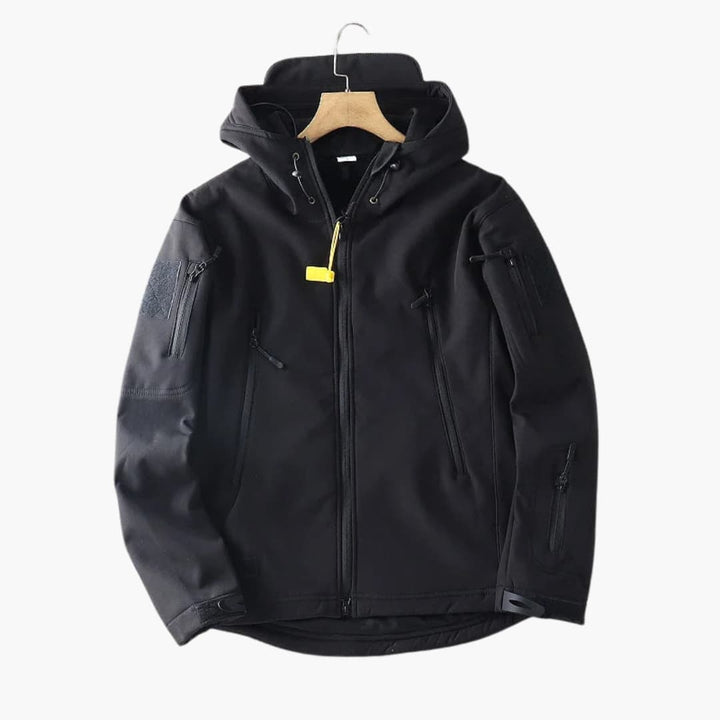 Herren Softshelljacke mit Reißverschlusstaschen