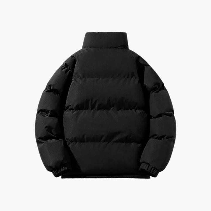 Herren Steppjacke mit Reißverschluss und hohem Kragen