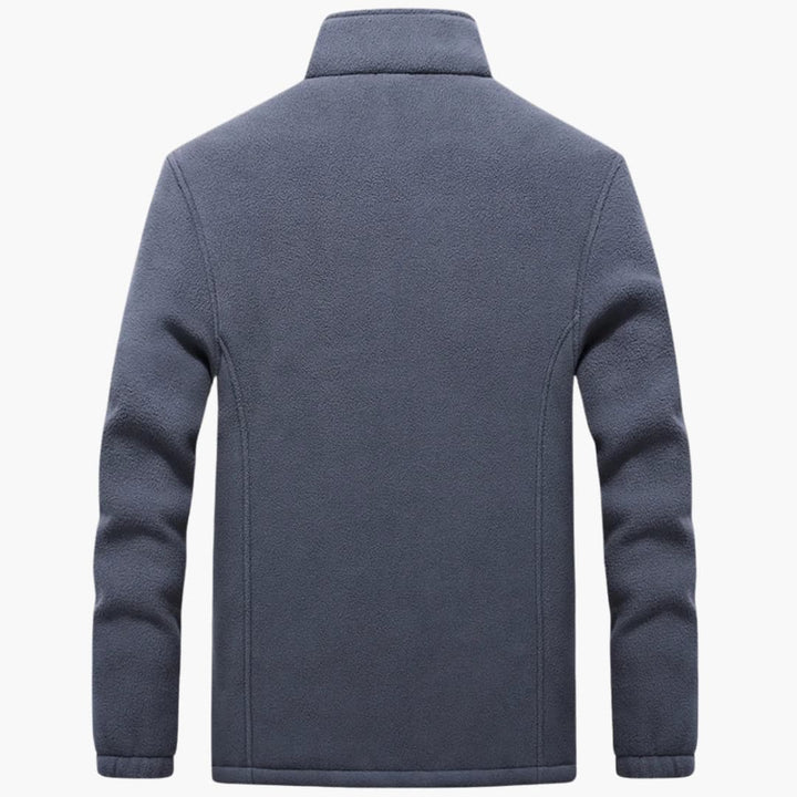 Herren Winter Fleecejacke mit Reißverschluss und Stehkragen