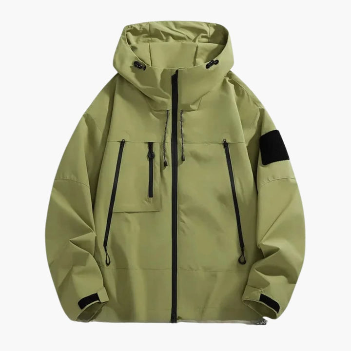 Herren jacke mit Kapuze und Frontreißverschluss