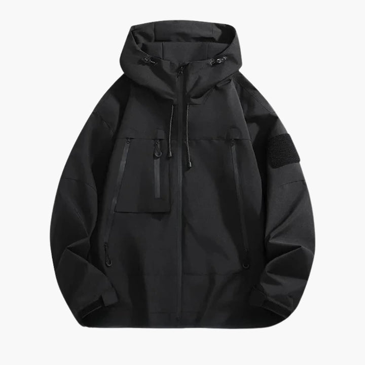 Herren jacke mit Kapuze und Frontreißverschluss