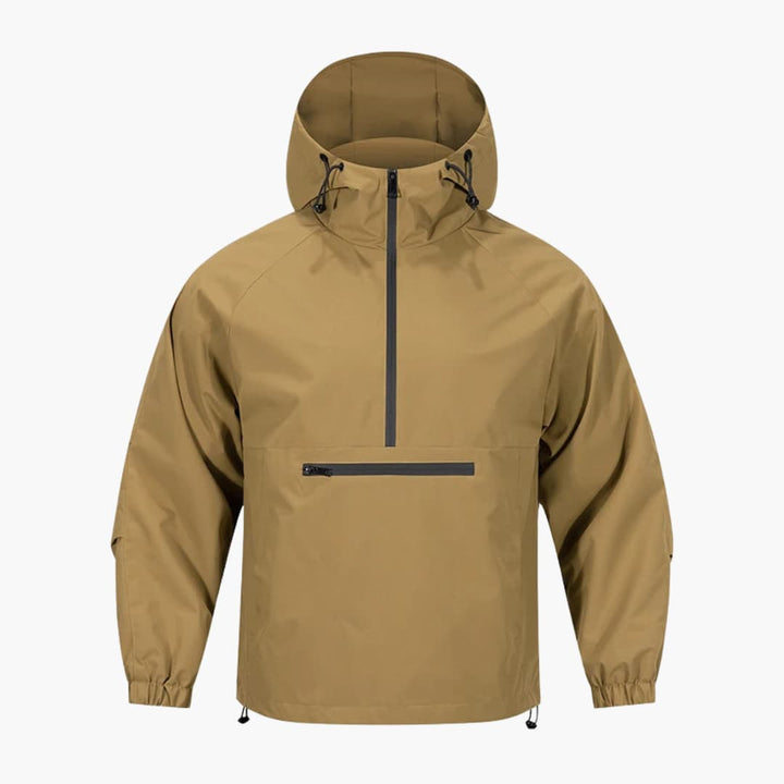 Herrenjacke mit Kapuze Frontreißverschluss und langen Ärmeln