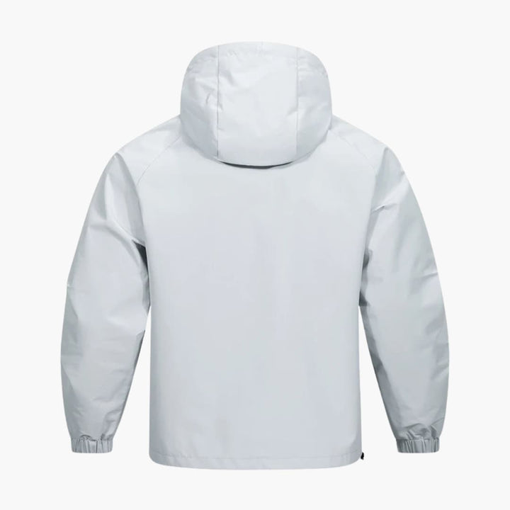 Herrenjacke mit Kapuze Frontreißverschluss und langen Ärmeln